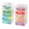 Pencil Case Boxes, 10-Pack, |Made in USA|, Plastic Bead Organizing Containers with Snap Lid for Arts, Crafts, Ephemera, Stickers, & Dance Cheer, Clear - Small